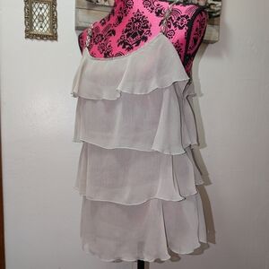 Lapis Cream Textured Blouse